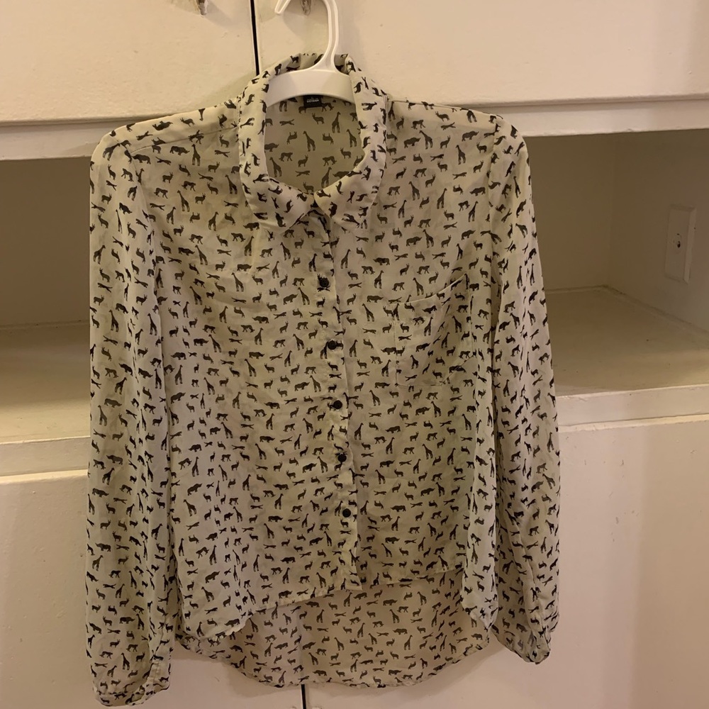 Super cute Sweet Rain blouse with animals!